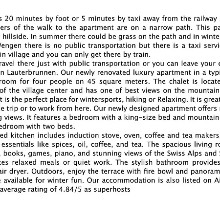 Cozy In Wengen With Views Lauterbrunnen